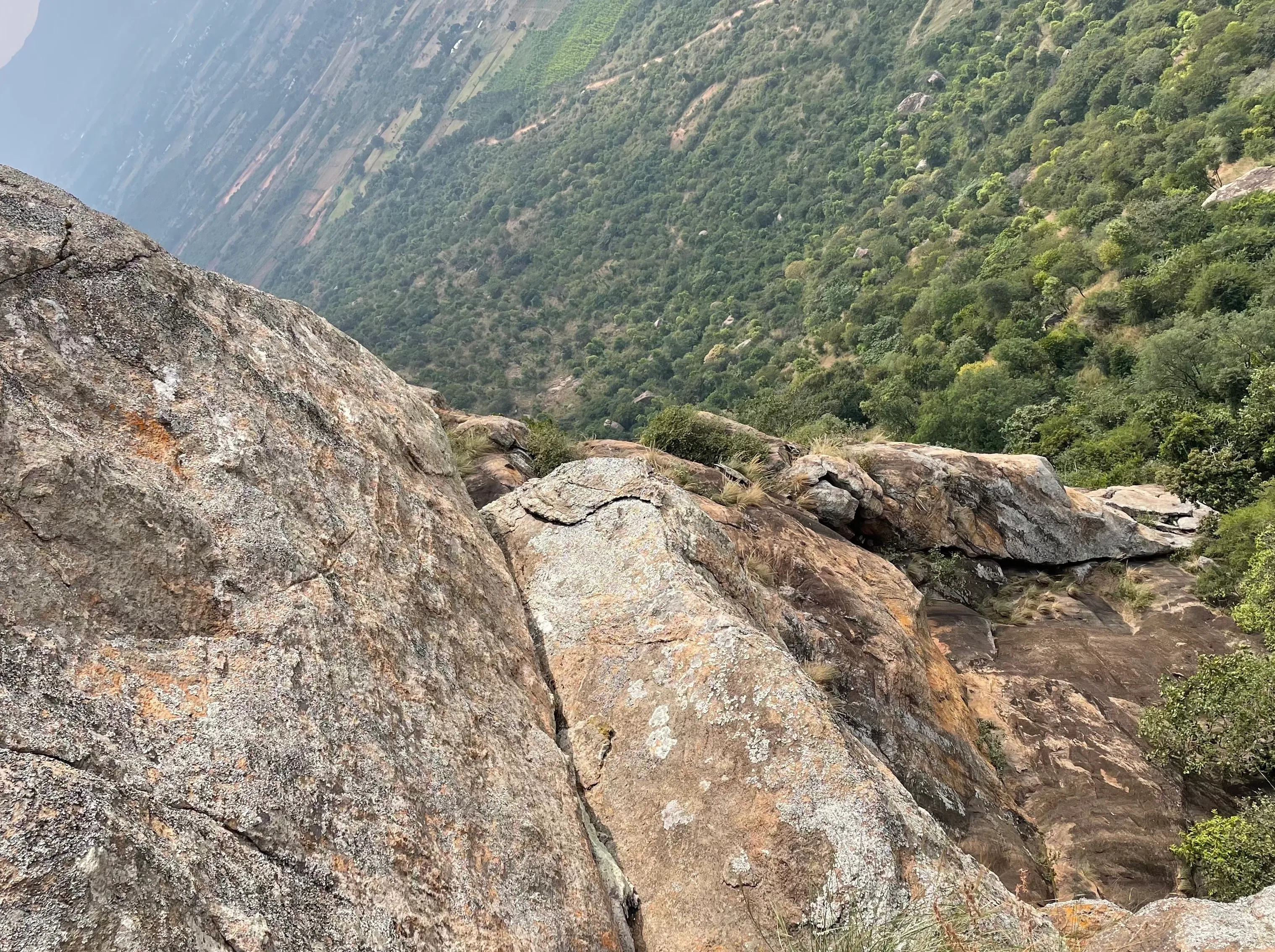 Captivating view from the top of a beautiful hike in Ramanagara, about 60 km from Bangalore -- Handi Gundi.