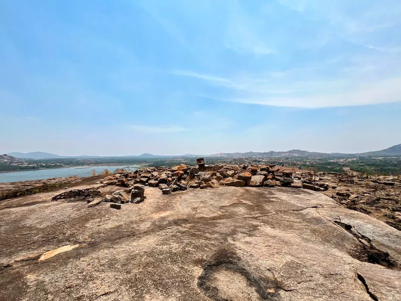 Captivating view from the top of a beautiful hike in Ramanagara, about 60 km from Bangalore -- Handi Gundi.